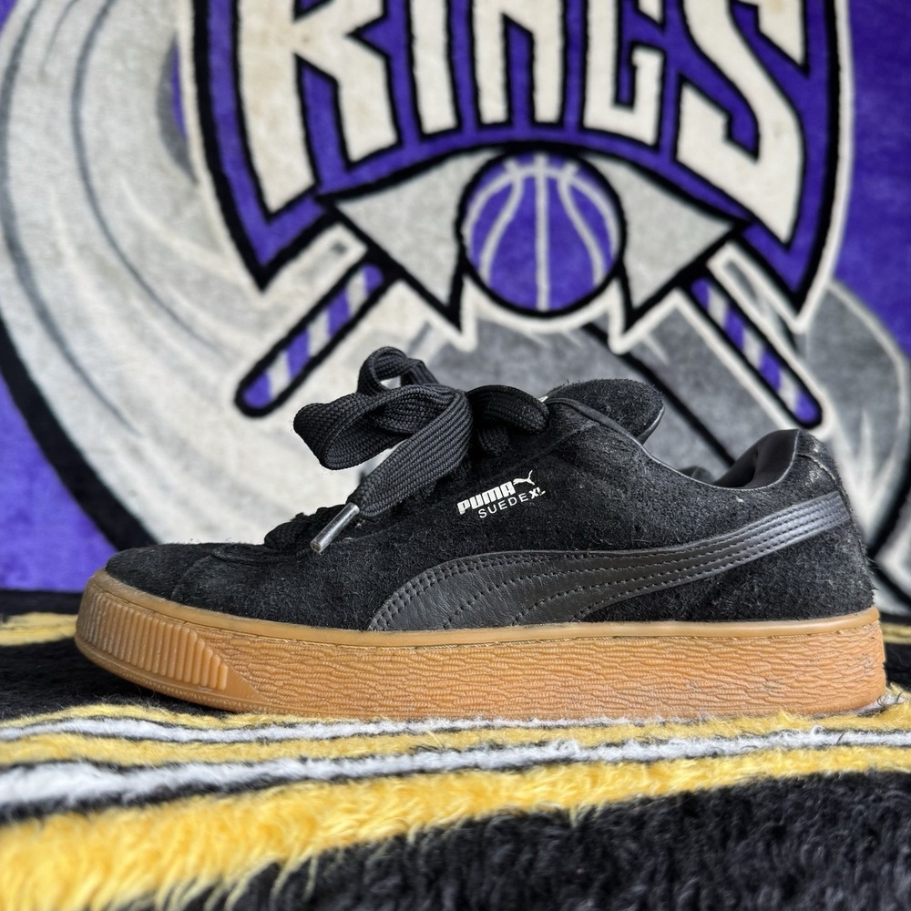 Size 10 - Puma Suede XL Flecked - Black Gum 398094-01